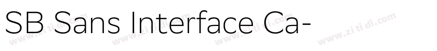 SB Sans Interface Ca字体转换 SB Sans Interface Ca字体转换